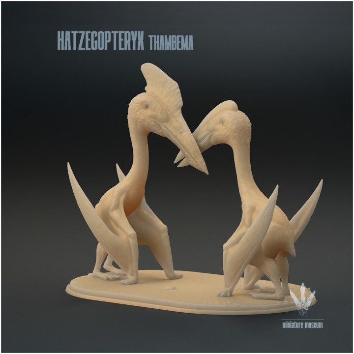 Hatzegopteryx thambema : Displaying Couple - UNPAINTED - Miniature Museum