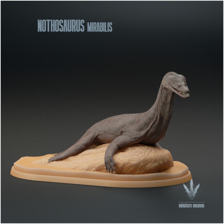 Nothosaurus mirabilis : Resting - UNPAINTED - Miniature Museum