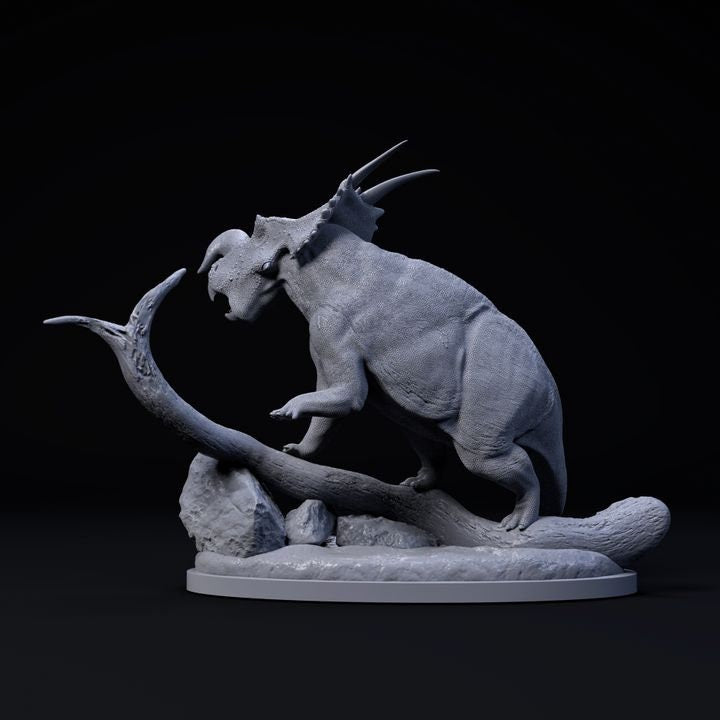 Einiosaurus bull - UNPAINTED - Dino and Dog Miniatures