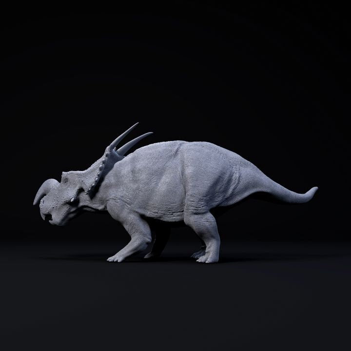 Einiosaurus Defensive - UNPAINTED - Dino and Dog Miniatures