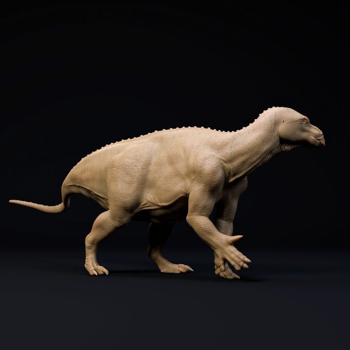 Iguanodon Walking - UNPAINTED - Dino and Dog Miniatures