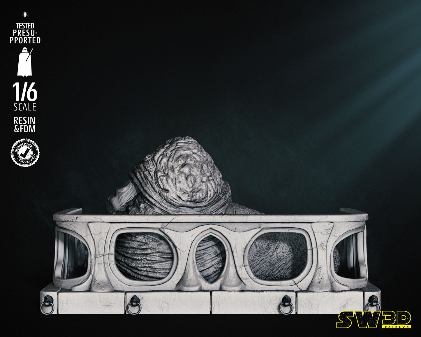Jabba Sculpture - UNPAINTED FAN ART - Star Wars 3D Models