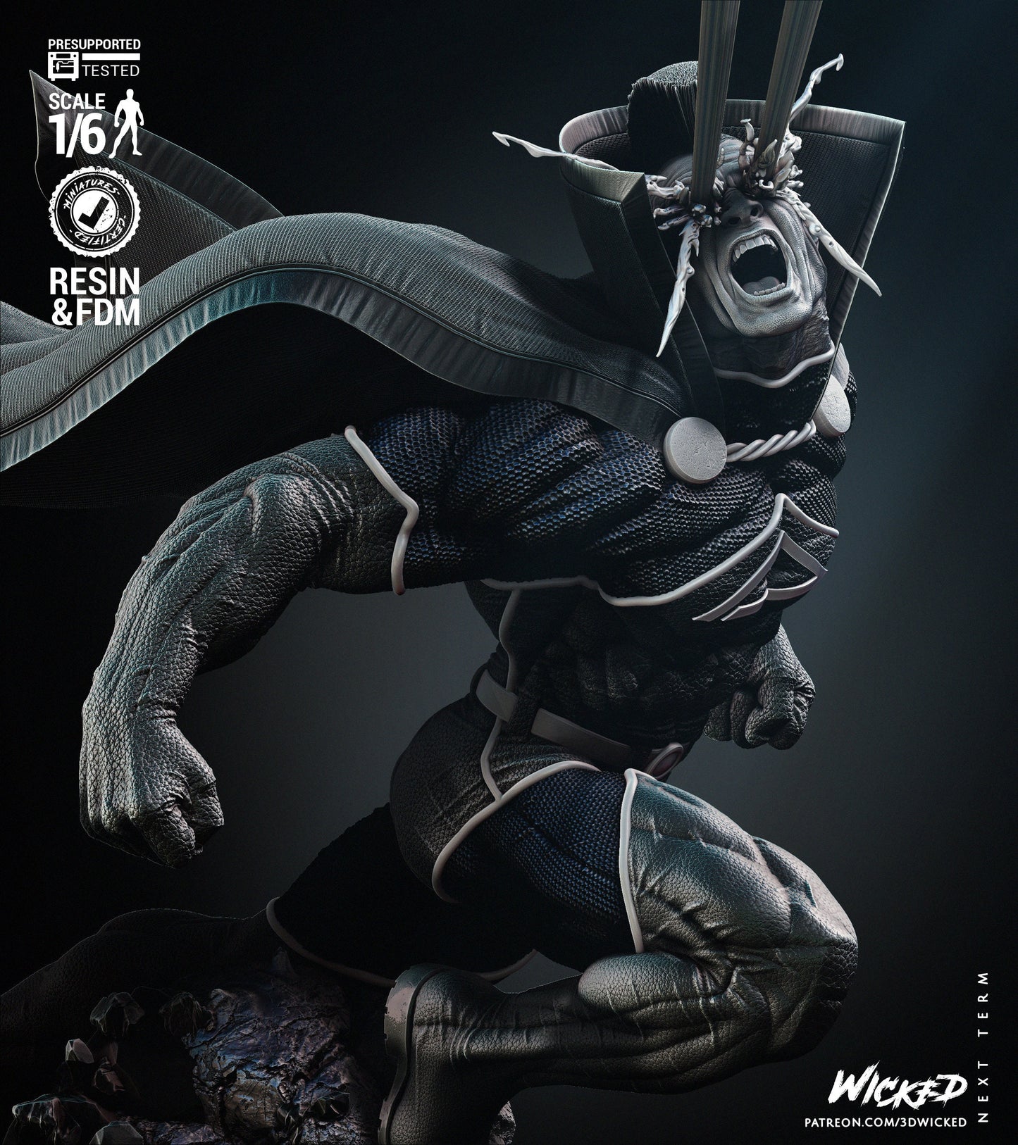 Gladiator Sculpture - UNPAINTED FAN ART - Wicked 3d prints