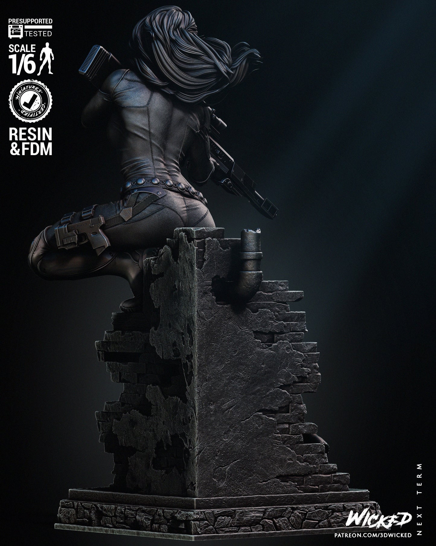 Black Widow - UNPAINTED FAN ART - Wicked 3d prints