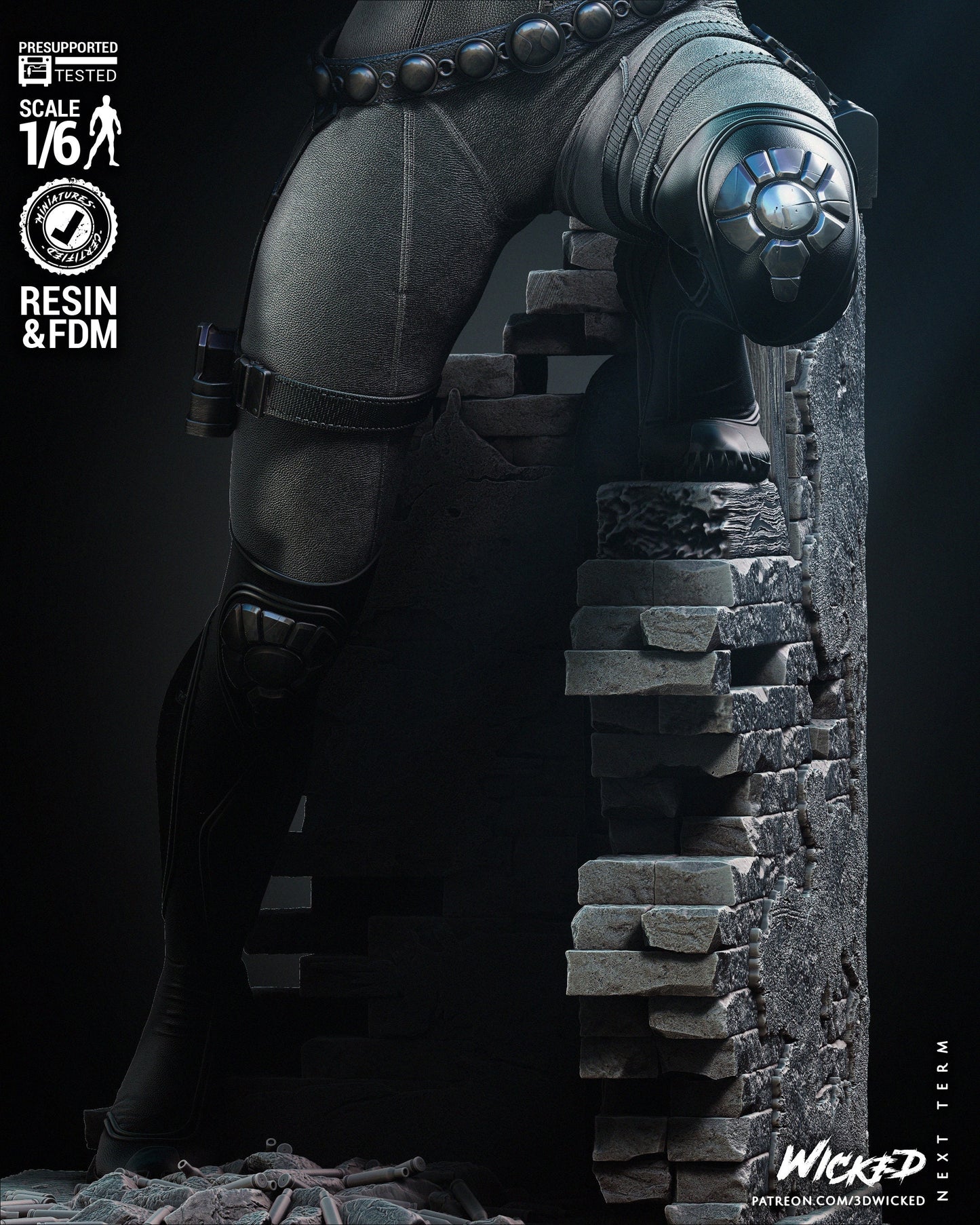 Black Widow - UNPAINTED FAN ART - Wicked 3d prints