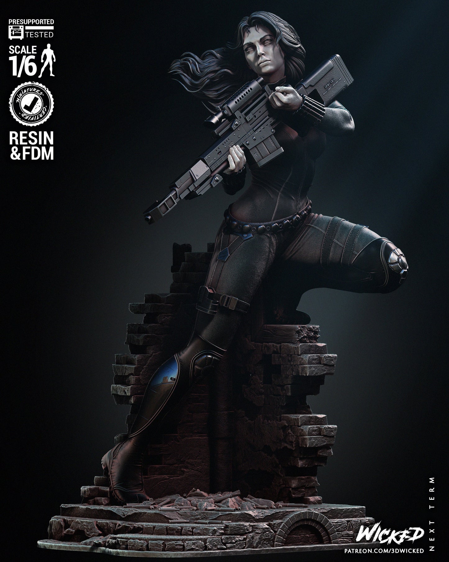 Black Widow - UNPAINTED FAN ART - Wicked 3d prints