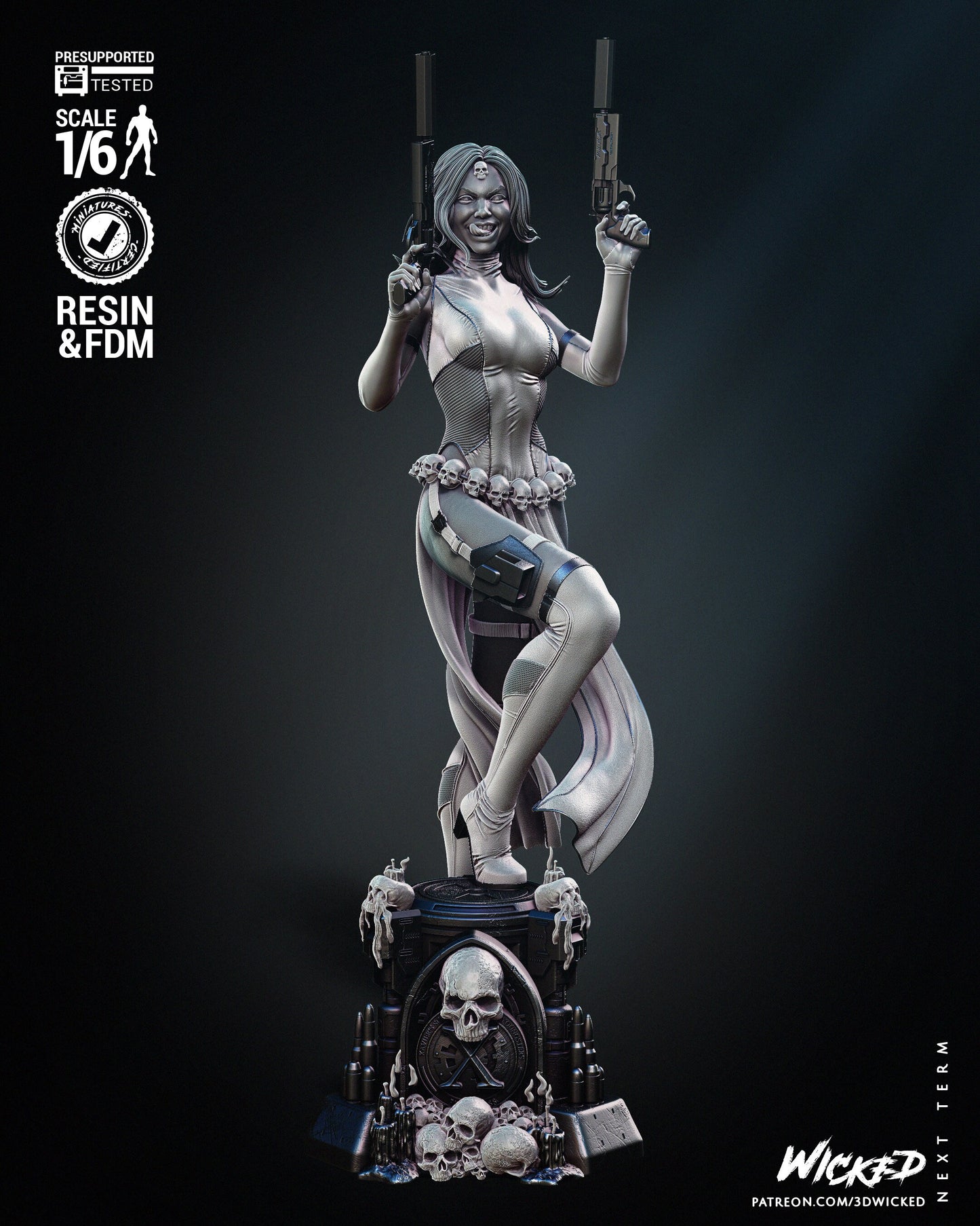 Mystique Sculpture - UNPAINTED FAN ART - Wicked 3d prints
