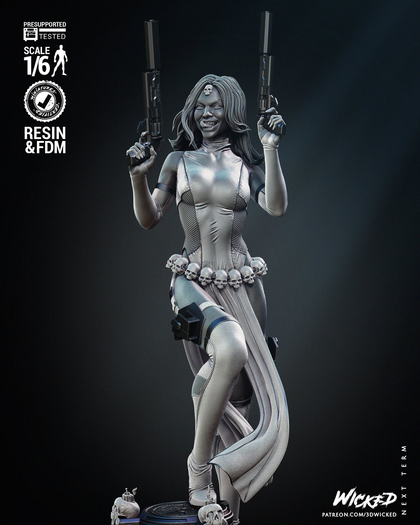 Mystique Sculpture - UNPAINTED FAN ART - Wicked 3d prints