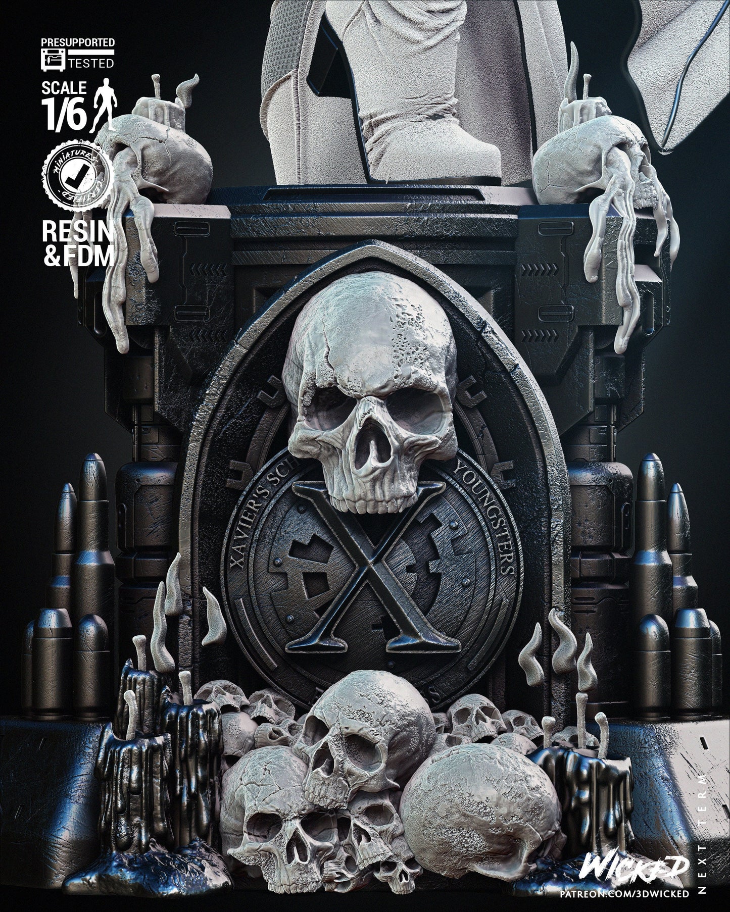 Mystique Sculpture - UNPAINTED FAN ART - Wicked 3d prints