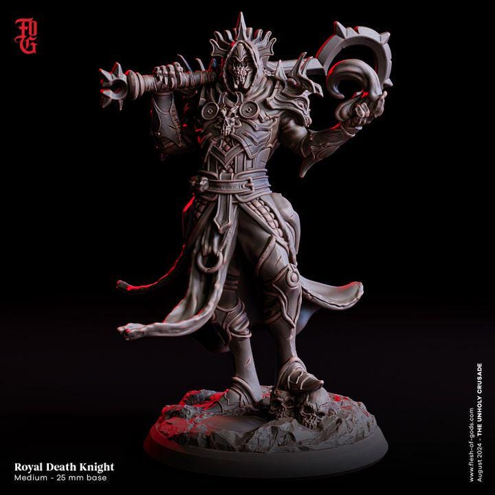 Royal Death Knight - UNPAINTED - Flesh of Gods