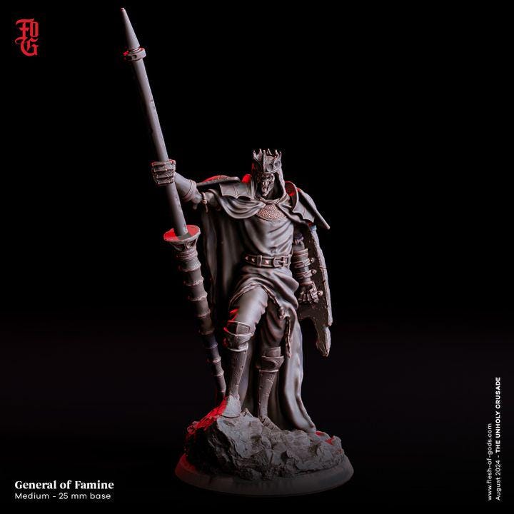 General of Famine - UNPAINTED - Flesh of Gods