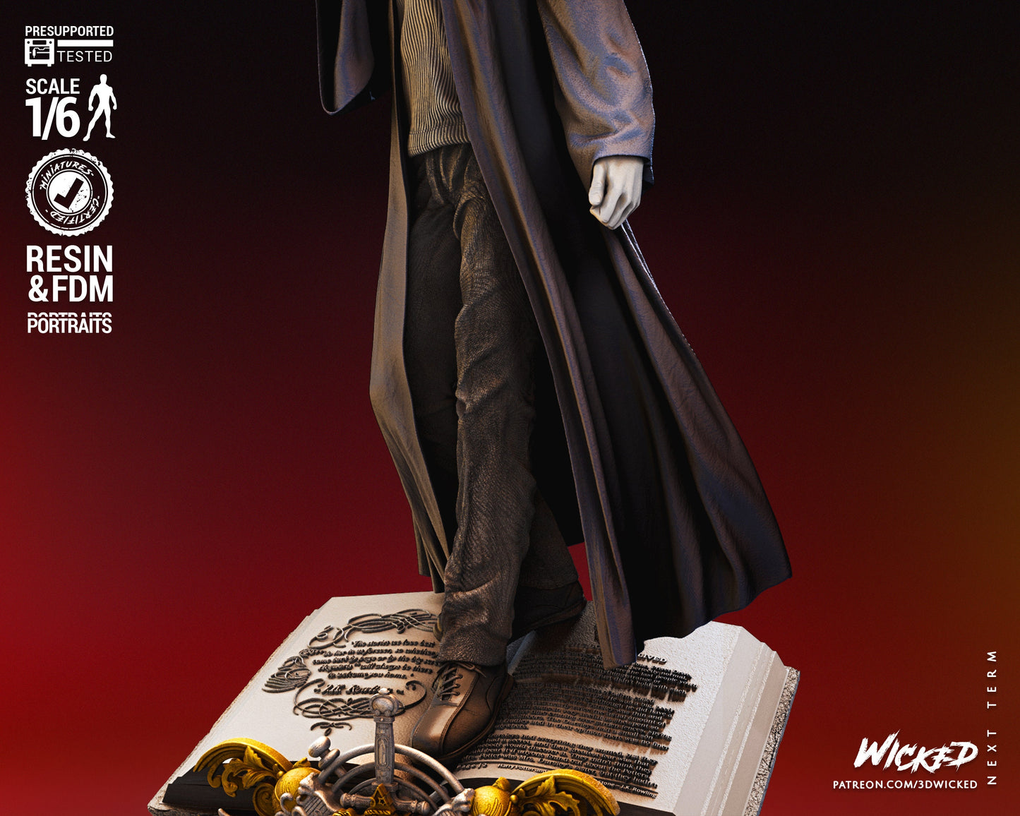 Harry Potter Sculpture - UNPAINTED FAN ART - Wicked 3D Models