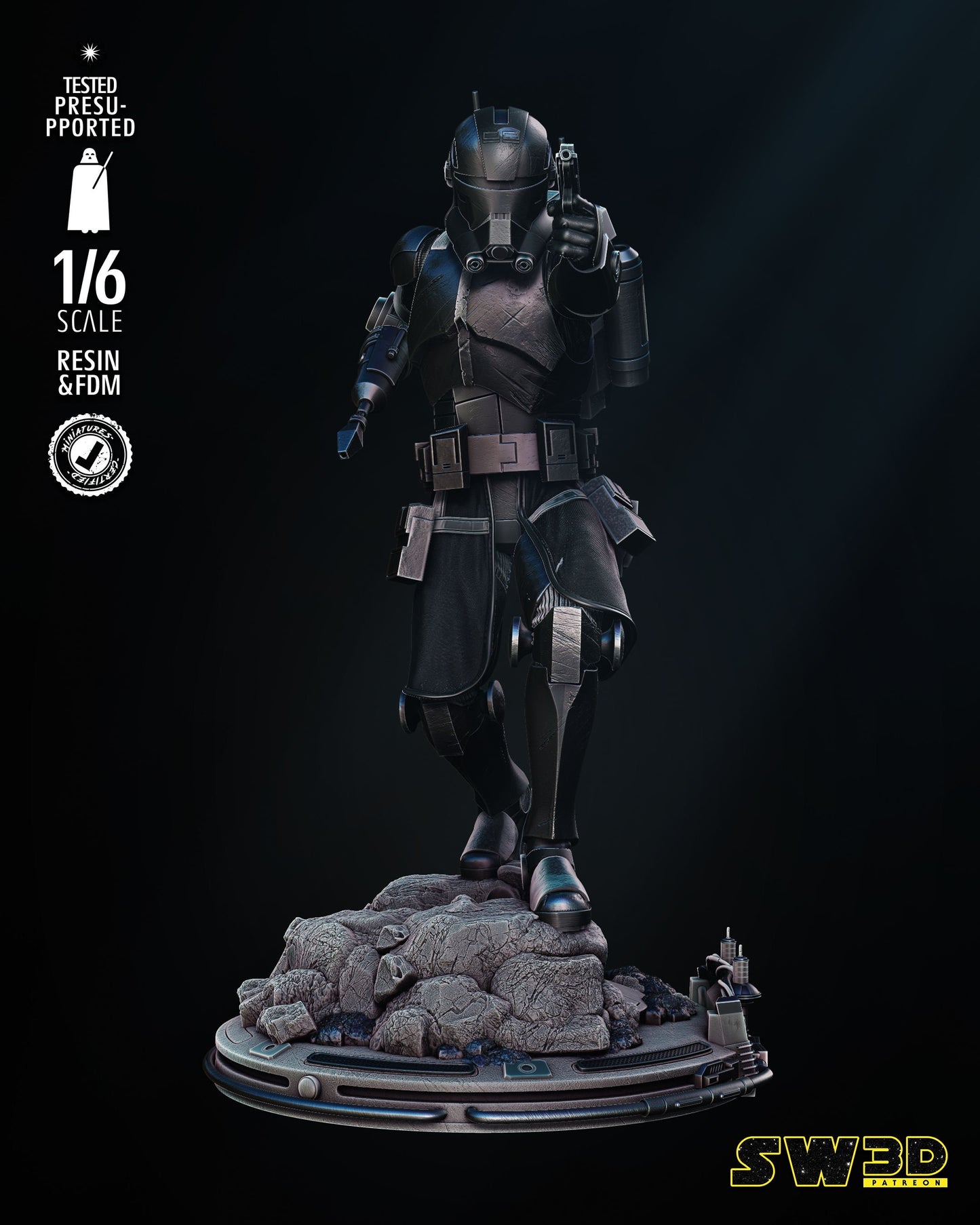 Echo Sculpture - UNPAINTED FAN ART - Star Wars 3D Models