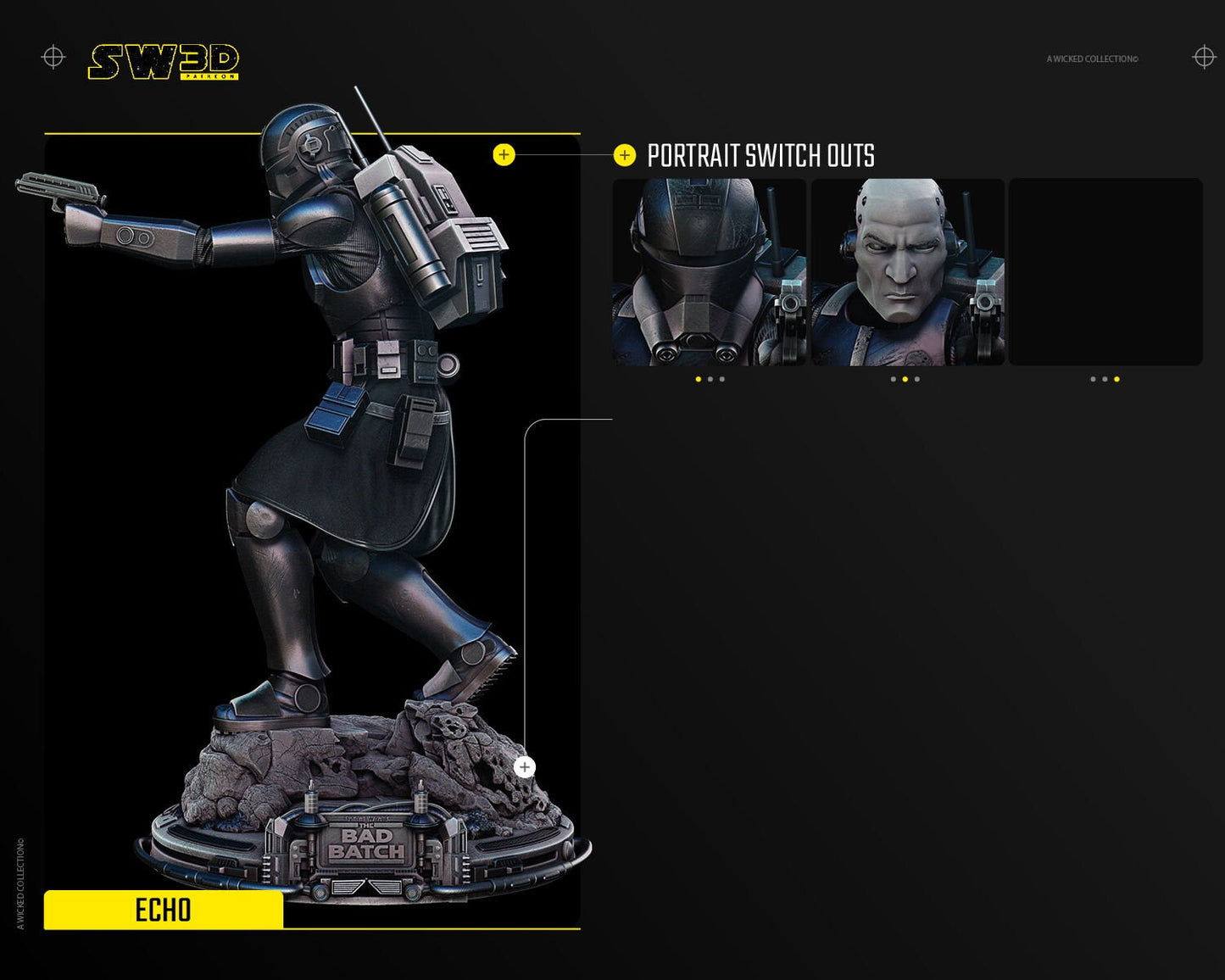 Echo Sculpture - UNPAINTED FAN ART - Star Wars 3D Models