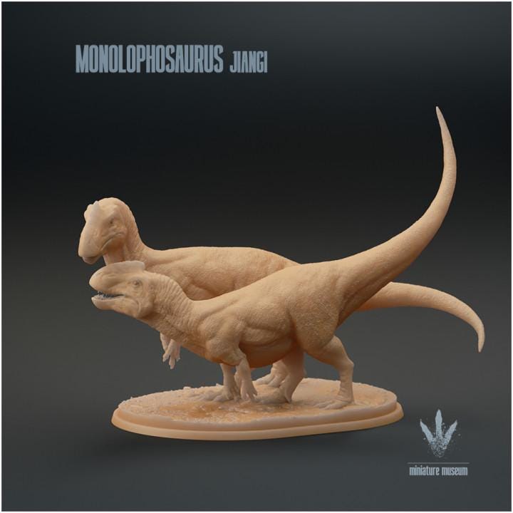 Monolophosaurus jiangi : Couple - UNPAINTED - Miniature Museum