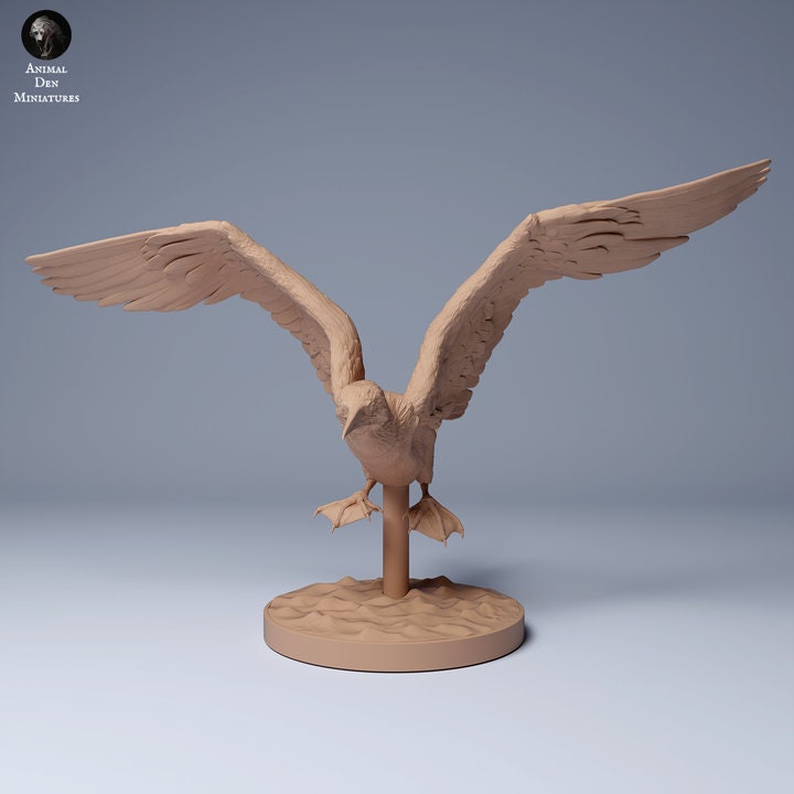 Blue Footed Booby Flying - UNPAINTED - Animal Den Miniatures