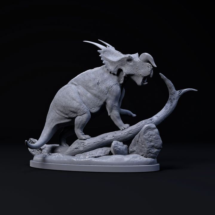 Einiosaurus bull - UNPAINTED - Dino and Dog Miniatures