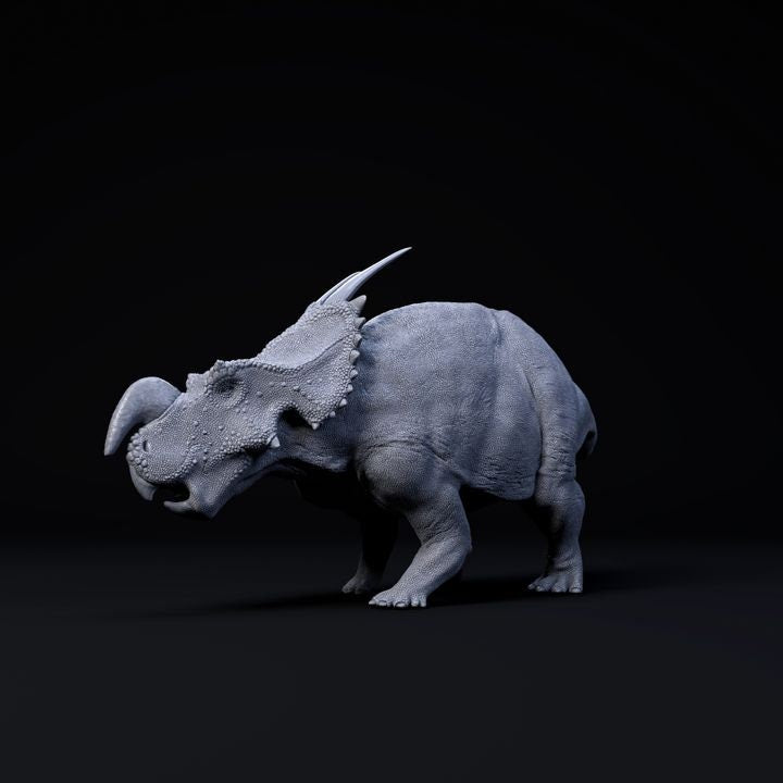 Einiosaurus Defensive - UNPAINTED - Dino and Dog Miniatures