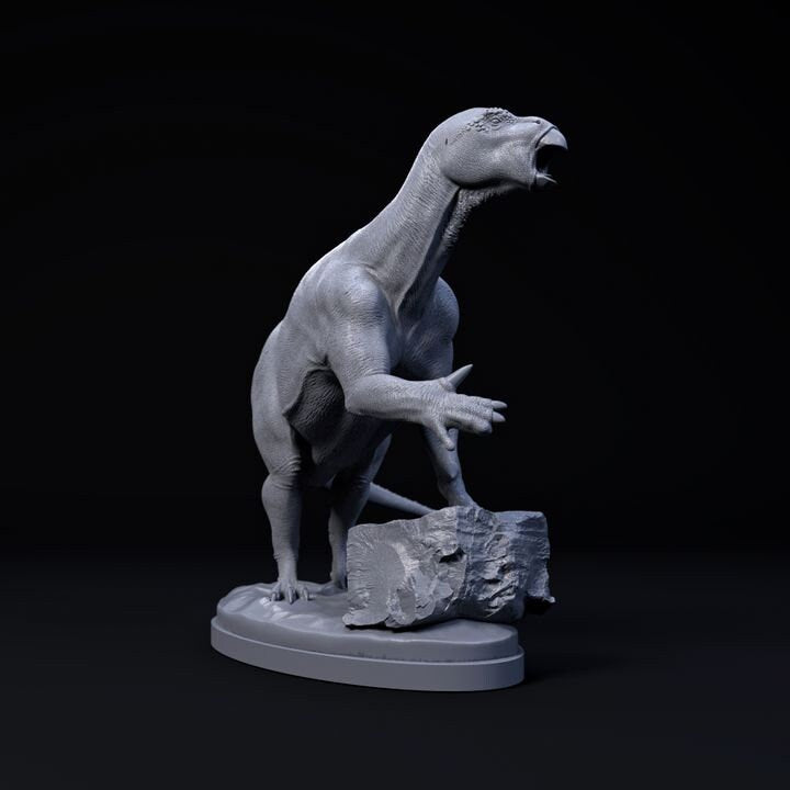 Iguanodon Vocalizing - UNPAINTED - Dino and Dog Miniatures