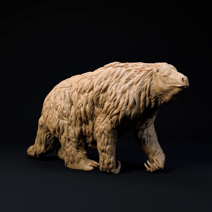 Megatherium walking - UNPAINTED - Dino and Dog Miniatures
