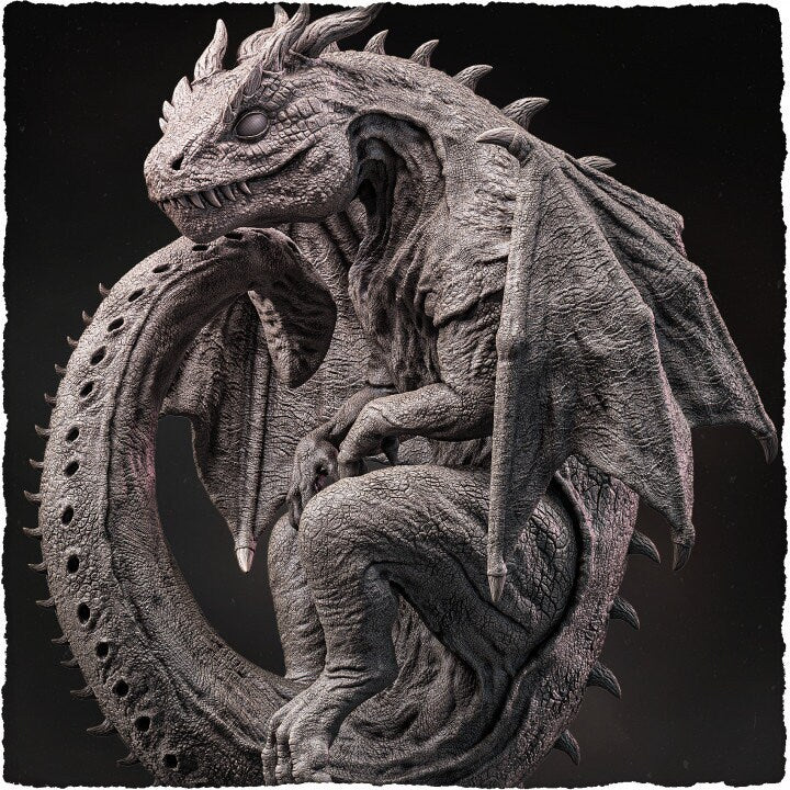 Baby Dragon - UNPAINTED - Evox Arts