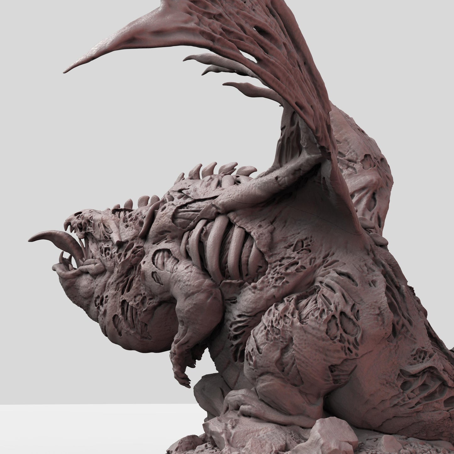 Chunky Undead Dragon - UNPAINTED - Print My Minis