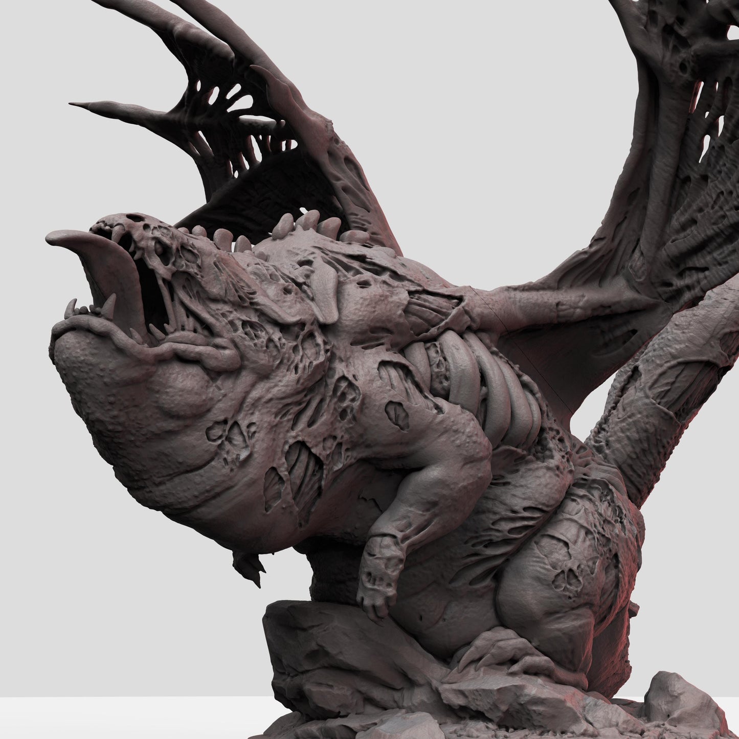 Chunky Undead Dragon - UNPAINTED - Print My Minis