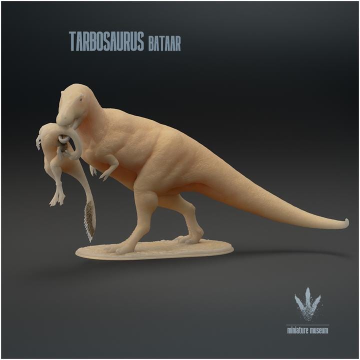 Tarbosaurus bataar : Hunt - UNPAINTED - Miniature Museum