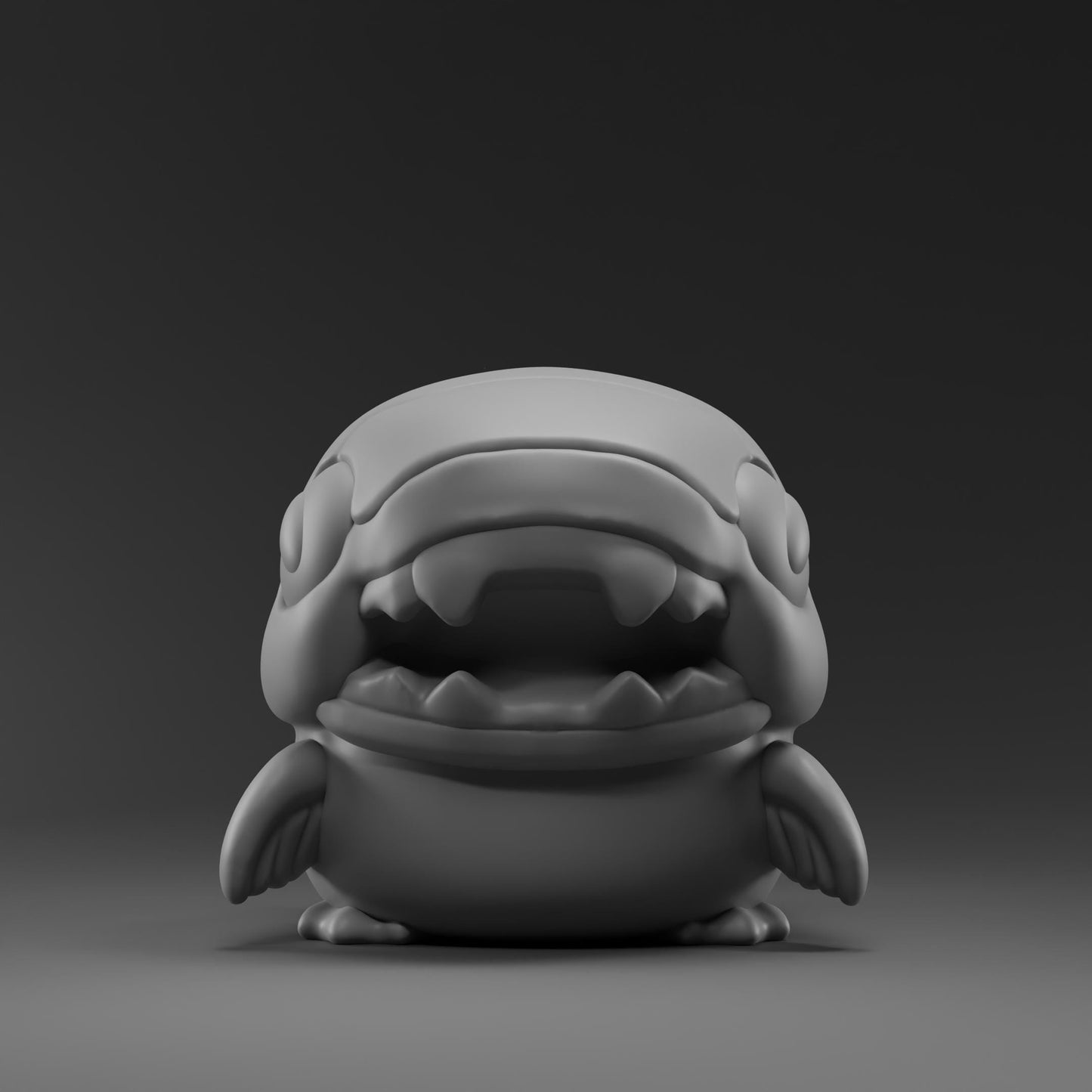Dunkleostii - UNPAINTED - Grumpii Art Toy