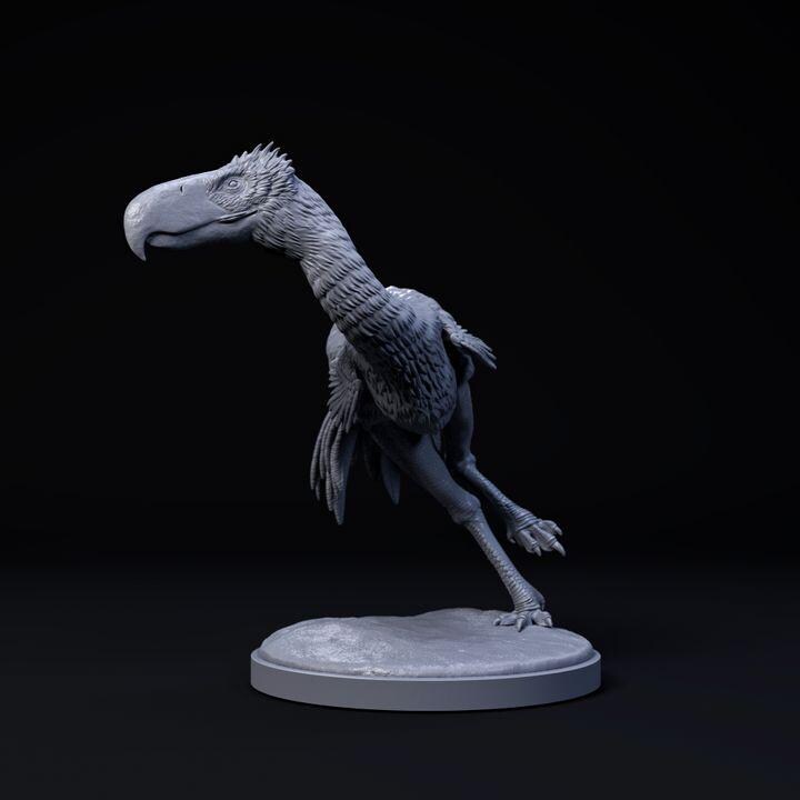 Phorusrhacos Running - UNPAINTED - Dino and Dog Miniatures