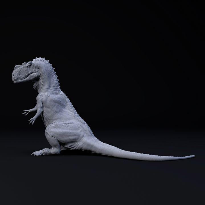 Yangchuanosaurus Sitting - UNPAINTED - Dino and Dog Miniatures