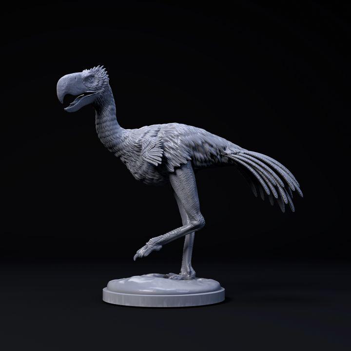 Phorusrhacos Strolling - UNPAINTED - Dino and Dog Miniatures