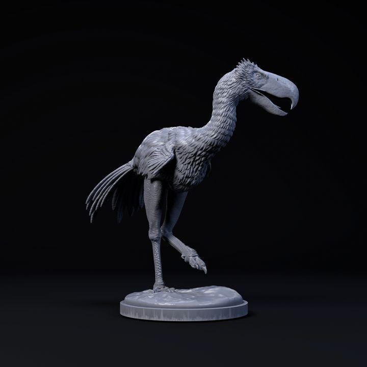 Phorusrhacos Strolling - UNPAINTED - Dino and Dog Miniatures