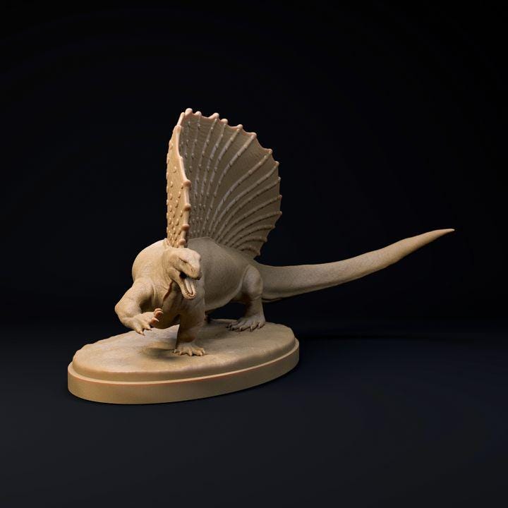 Edaphosaurus angry - Dino and Dog Miniatures
