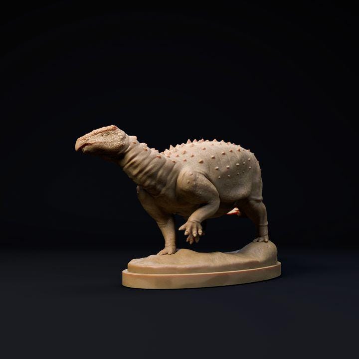 Stegouros walking - Dino and Dog Miniatures