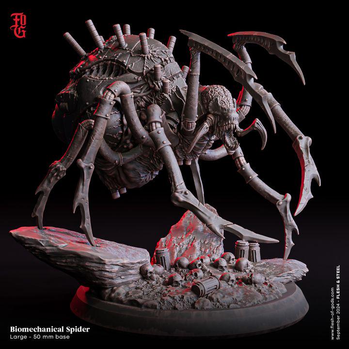 Biomechanical Spider - UNPAINTED - Flesh of Gods