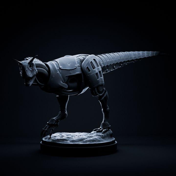 Carnotaurus Mecha Robot - Mecha Zoo - Dino and Dog Miniatures