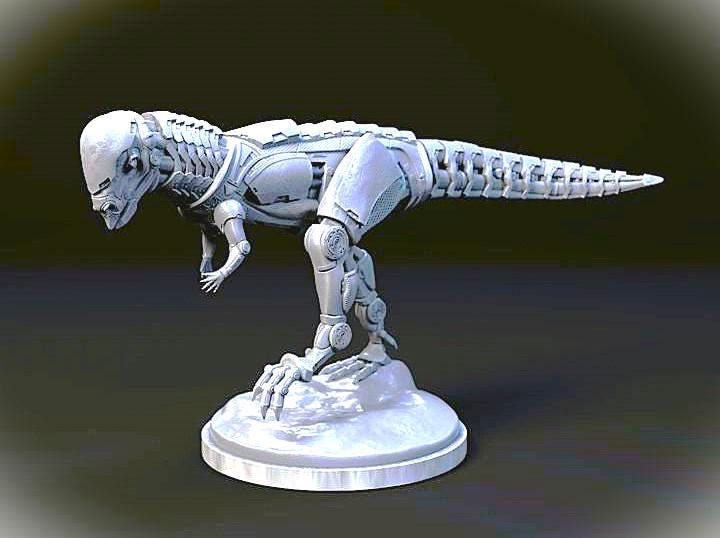 Pachycephalosaurus Mecha Robot - Mecha Zoo - Dino and Dog Miniatures