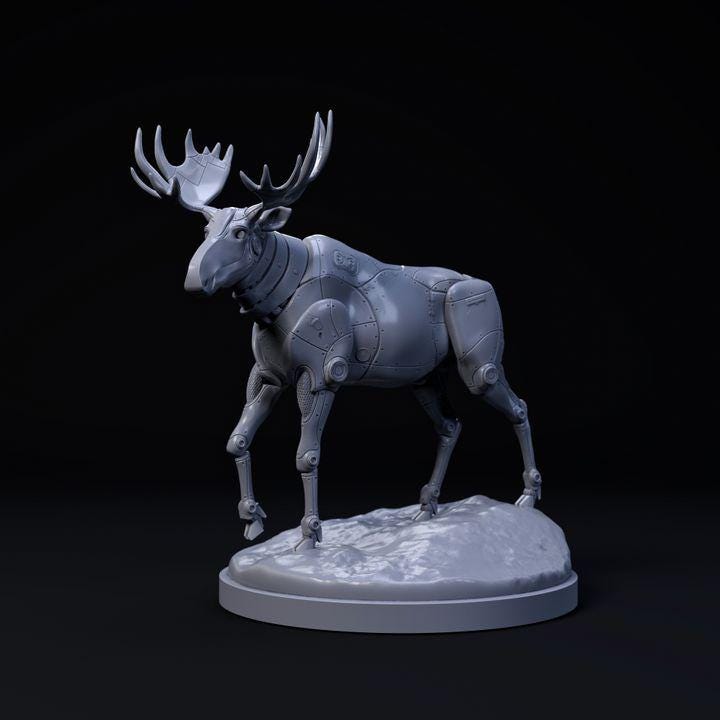 Moose Mecha Robot - Mecha Zoo - Dino and Dog Miniatures