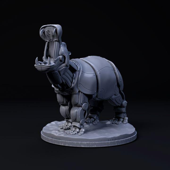 Hippopotamus Mecha Robot - Mecha Zoo - Dino and Dog Miniatures