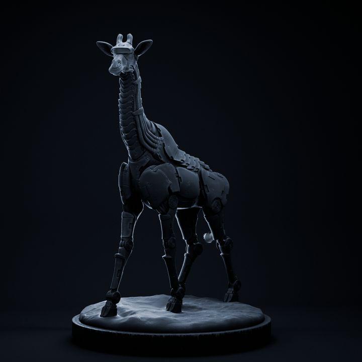 Giraffe Mecha Robot - Mecha Zoo - Dino and Dog Miniatures