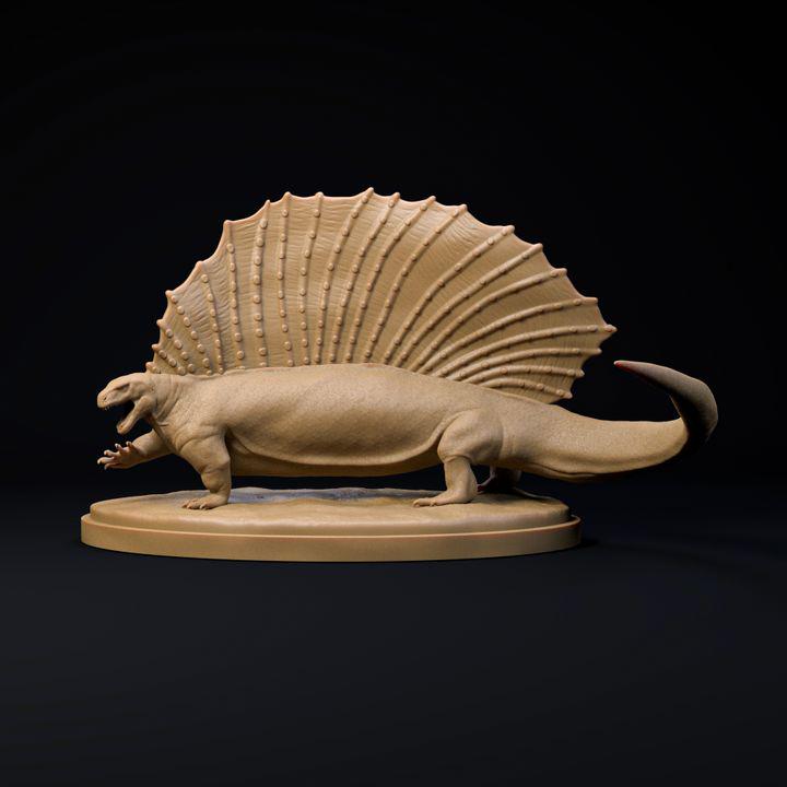 Edaphosaurus angry - Dino and Dog Miniatures