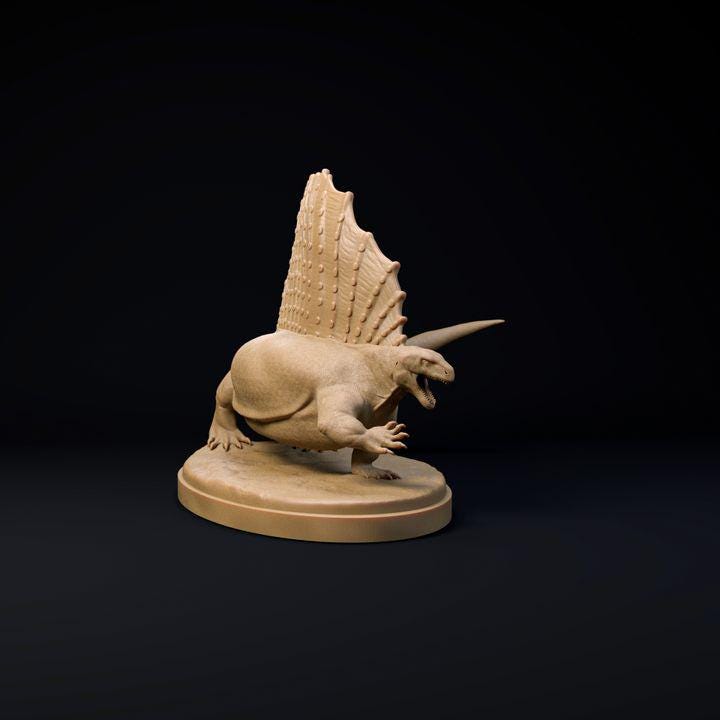 Edaphosaurus angry - Dino and Dog Miniatures