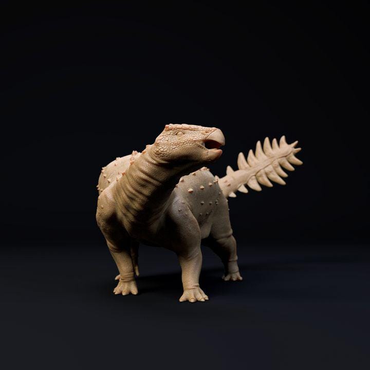 Stegouros - Dino and Dog Miniatures