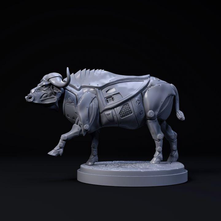 Cape Buffalo mecha robot - UNPAINTED - Dino and Dog Miniatures