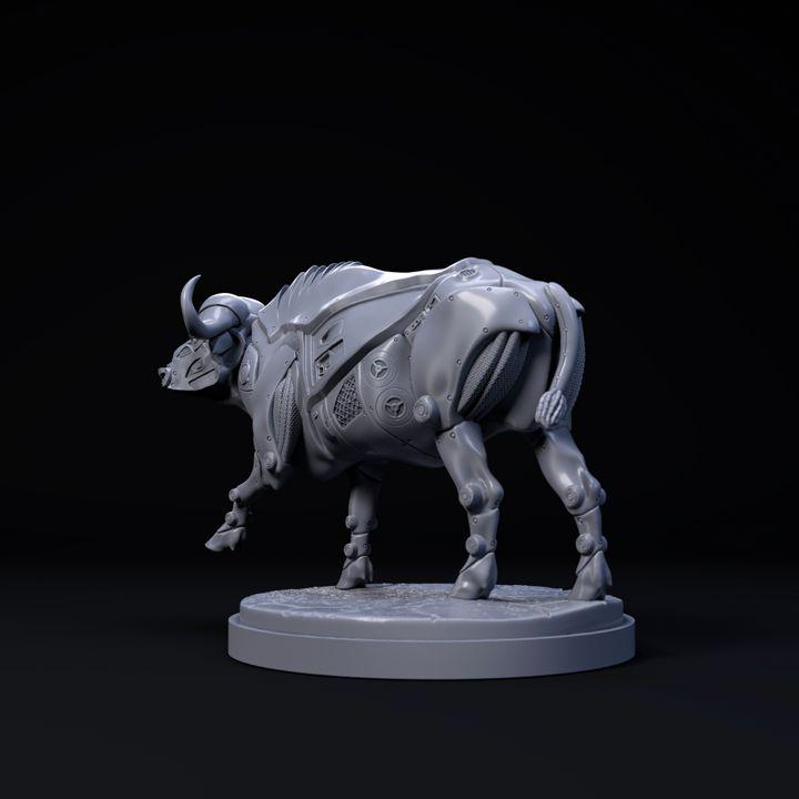 Cape Buffalo mecha robot - UNPAINTED - Dino and Dog Miniatures