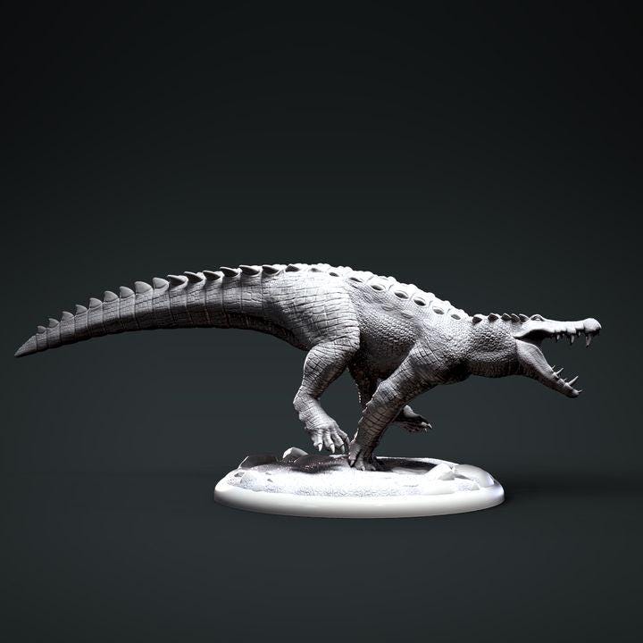 Kaprosuchus Running - Clynche Art