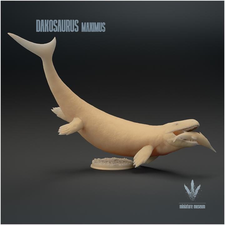 Dakosaurus maximus Hunting - UNPAINTED - Miniature Museum