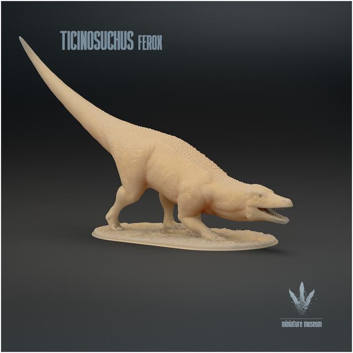 Ticinosuchus ferox Hunting - UNPAINTED - Miniature Museum