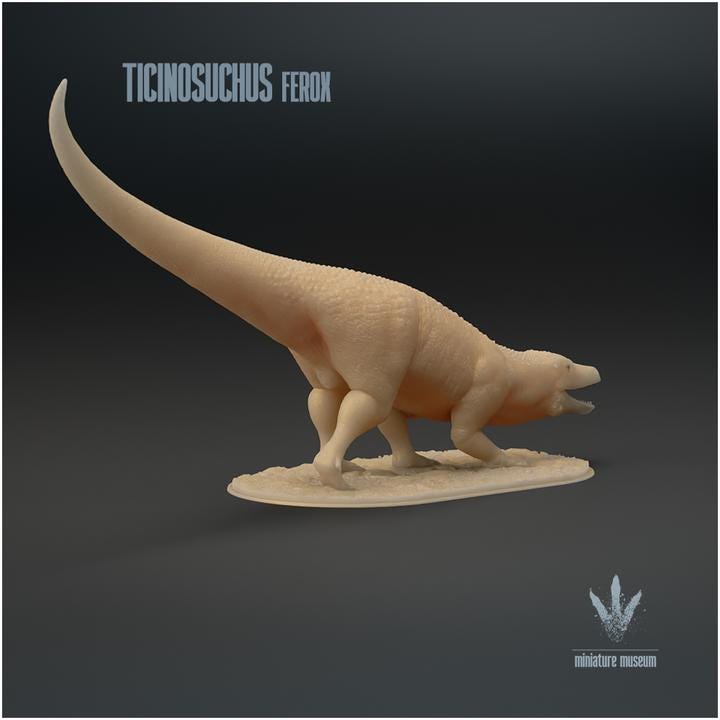 Ticinosuchus ferox Hunting - UNPAINTED - Miniature Museum